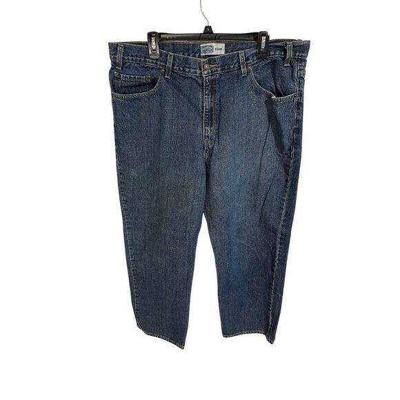 Signature Levi Strauss & Co Men's 42x32 Jeans Regular Wash Denim Mens Relaxed - Picture 2 of 5